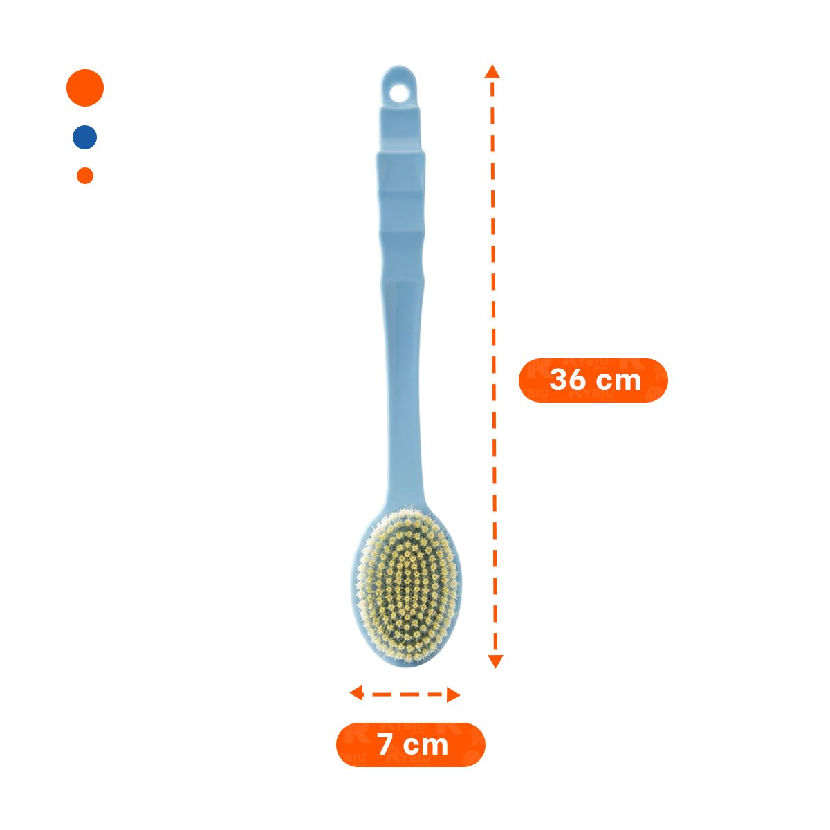 PACK12 REPUESTO MASAJE AZUL 36CM UN CABEZAL PARA USO CONSTANTE Y+REGALO STICKER - 4