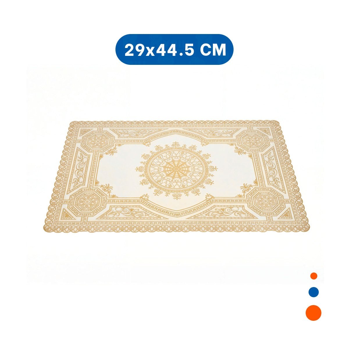 PACK4 CUBIERTA SOFISTICADA DORADA CON MANDALA PARA MESA ELEGANTE Y+PAPEL REGALO - 4