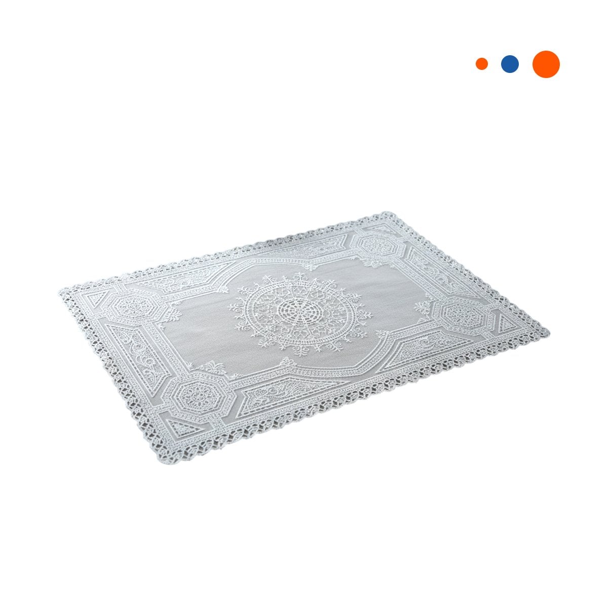 PACK6 PROTECTOR MODERNO PLATEADO CON DETALLE MANDALA PARA HOGAR MODERNO Y+REGALO STICKER - 2