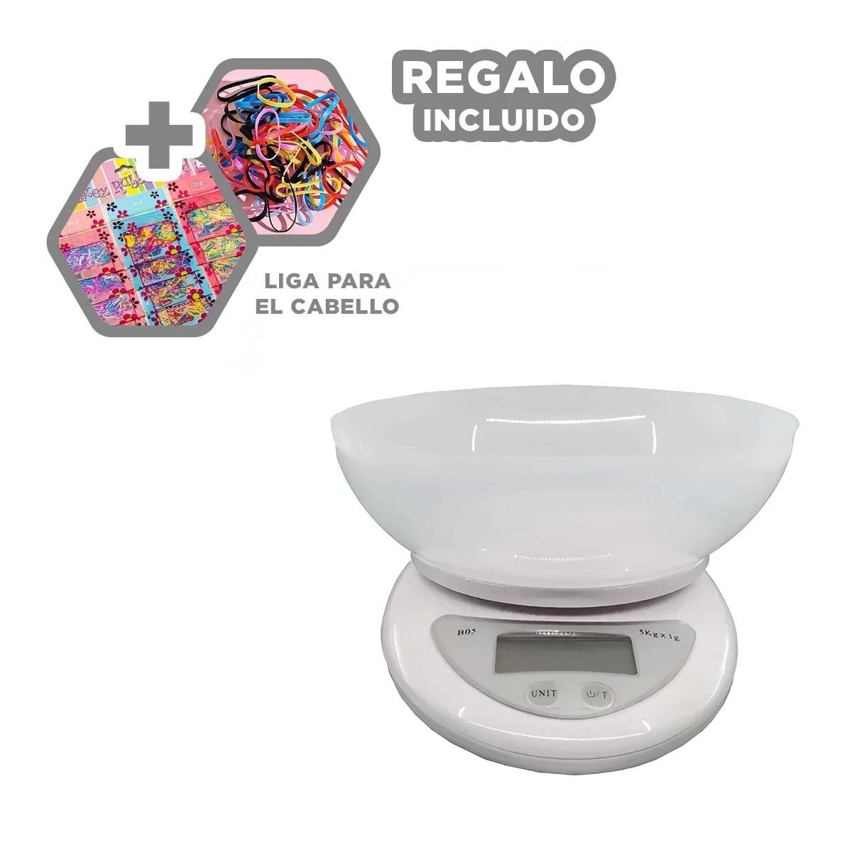 BALANZA DIGITAL DE COCINA CON DISPLAY LCD Y FUNCION DE TARA RAPIDA Y+LIGAS REGALO - 2