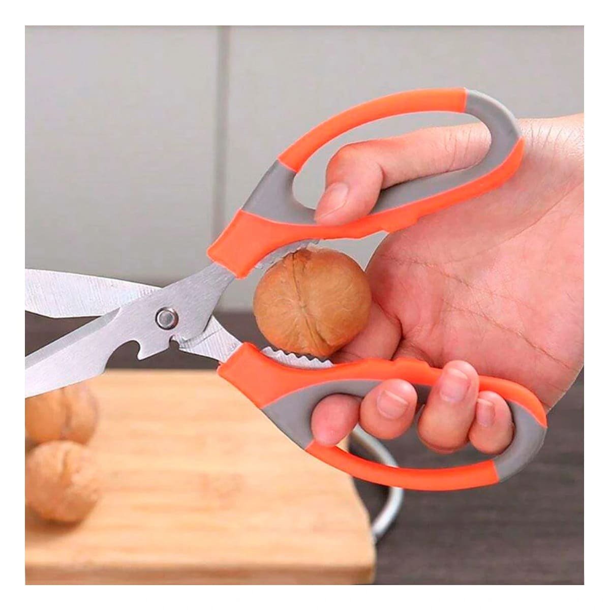 PACK4 UTENSILIO COCINA 3 EN 1 NARANJA ABRIDOR CORTADOR Y DESTAPADOR FACIL Y+REGALO STICKER - 3