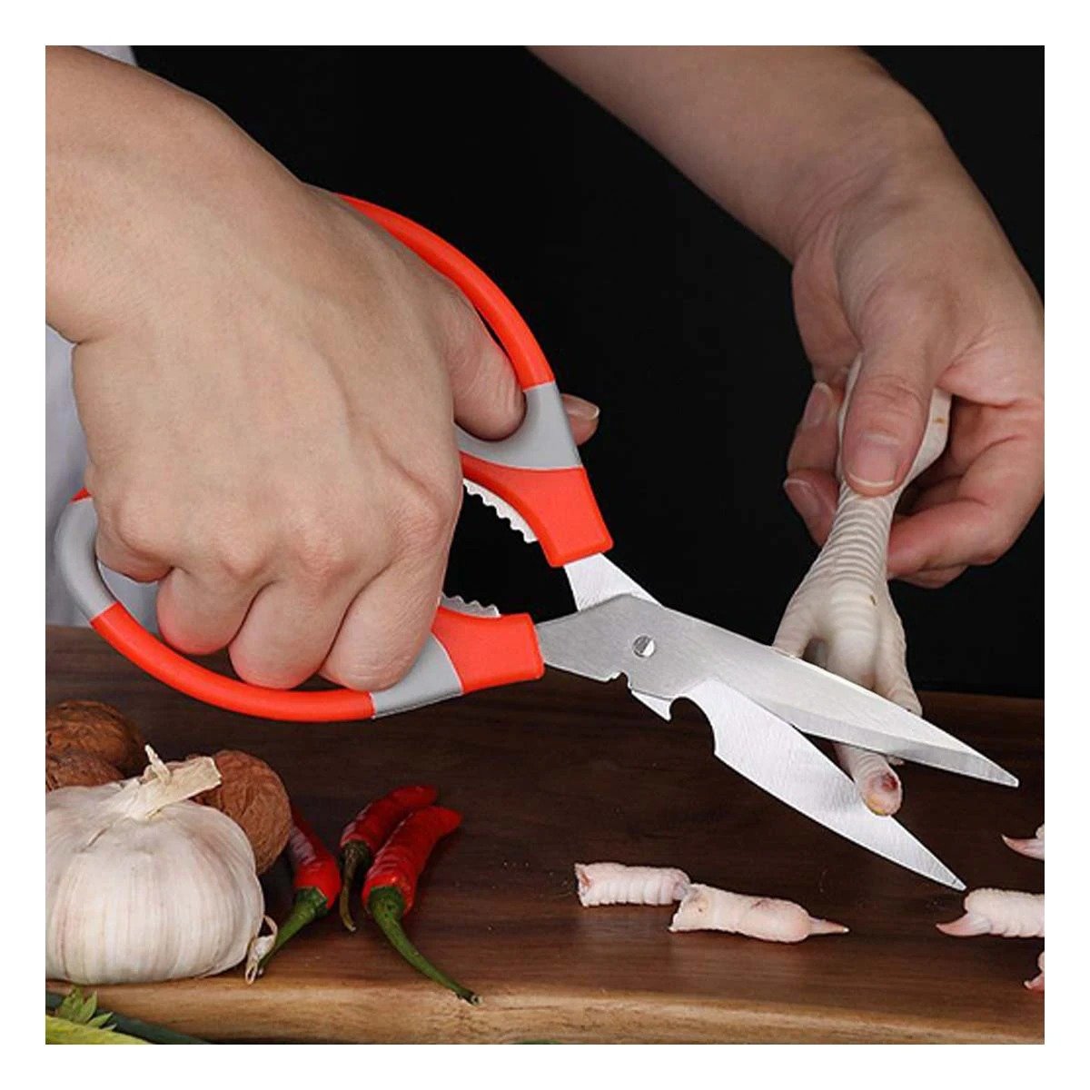 TIJERA MULTIFUNCIONAL 3 EN 1 PARA COCINA DESTAPADOR Y ABRIDOR DE BOTELLAS Y+REGALO STICKER - 3