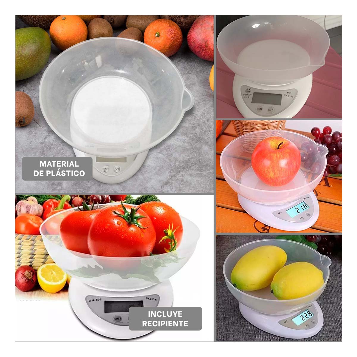 PACK2 EQUIPO DIGITAL DE COCINA ELECTRONICO MEDICION FACIL Y SENSOR PRECISO Y+PAPEL REGALO - 3