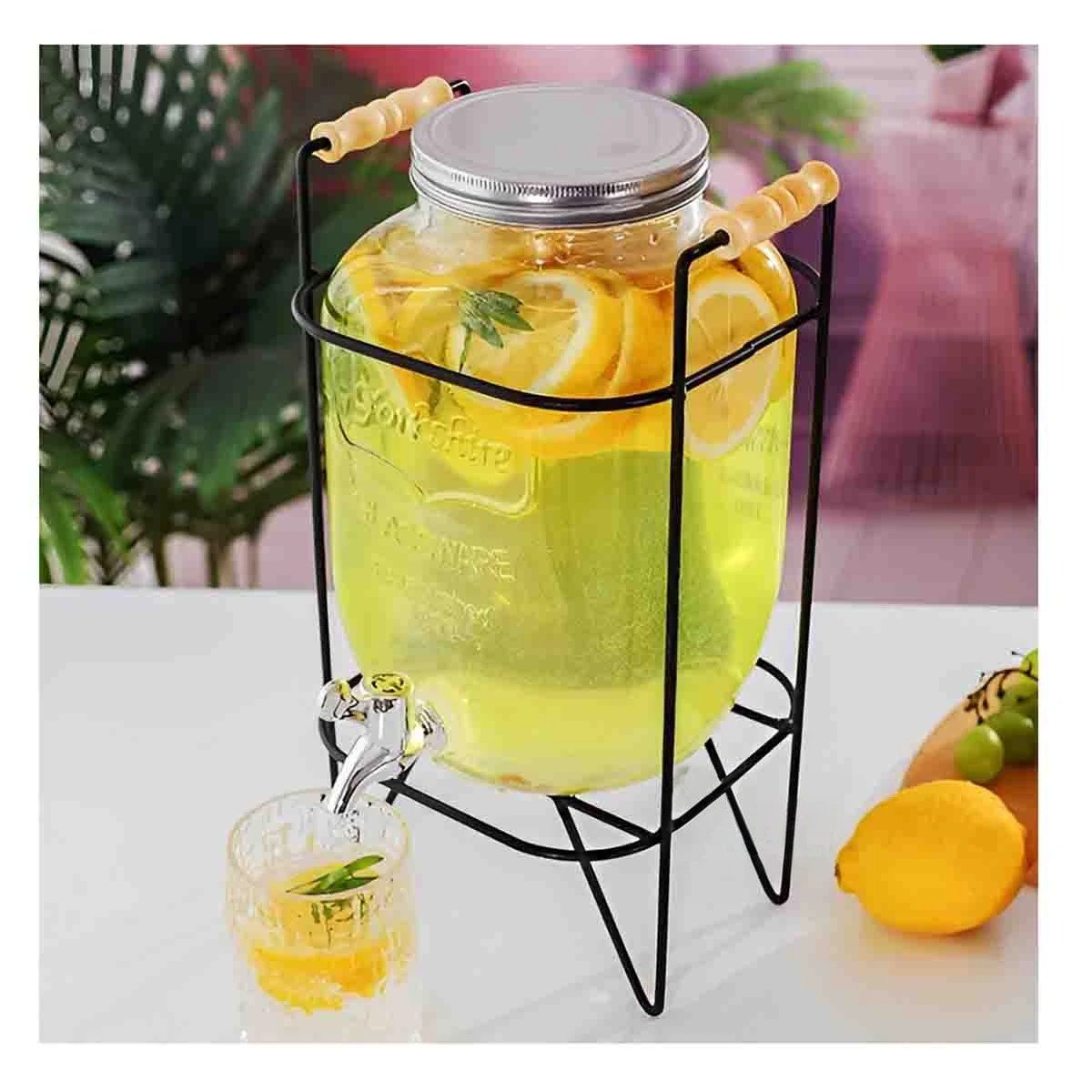 PACK2 RECIPIENTE PARA LÍQUIDO 8L CON ESTRUCTURA METÁLICA REFORZADA Y DETALLES Y+REGALO STICKER - 5