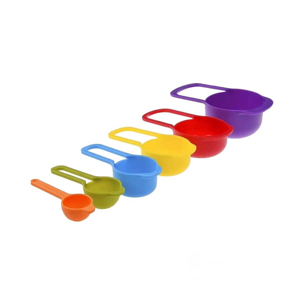 PACK4 RECIPIENTE DE 6 TAZAS Y CUCHARAS MEDIDORAS MULTICOLOR COMPACTO Y FACIL USO Y+PAPEL REGALO - 3
