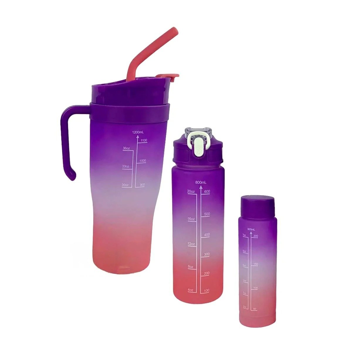 PACK2 SET TRIO TRICOLOR MORADO BLANCO ROSADO FACIL LIMPIAR Y RAPIDO COCINA Y+REGALO STICKER - 2