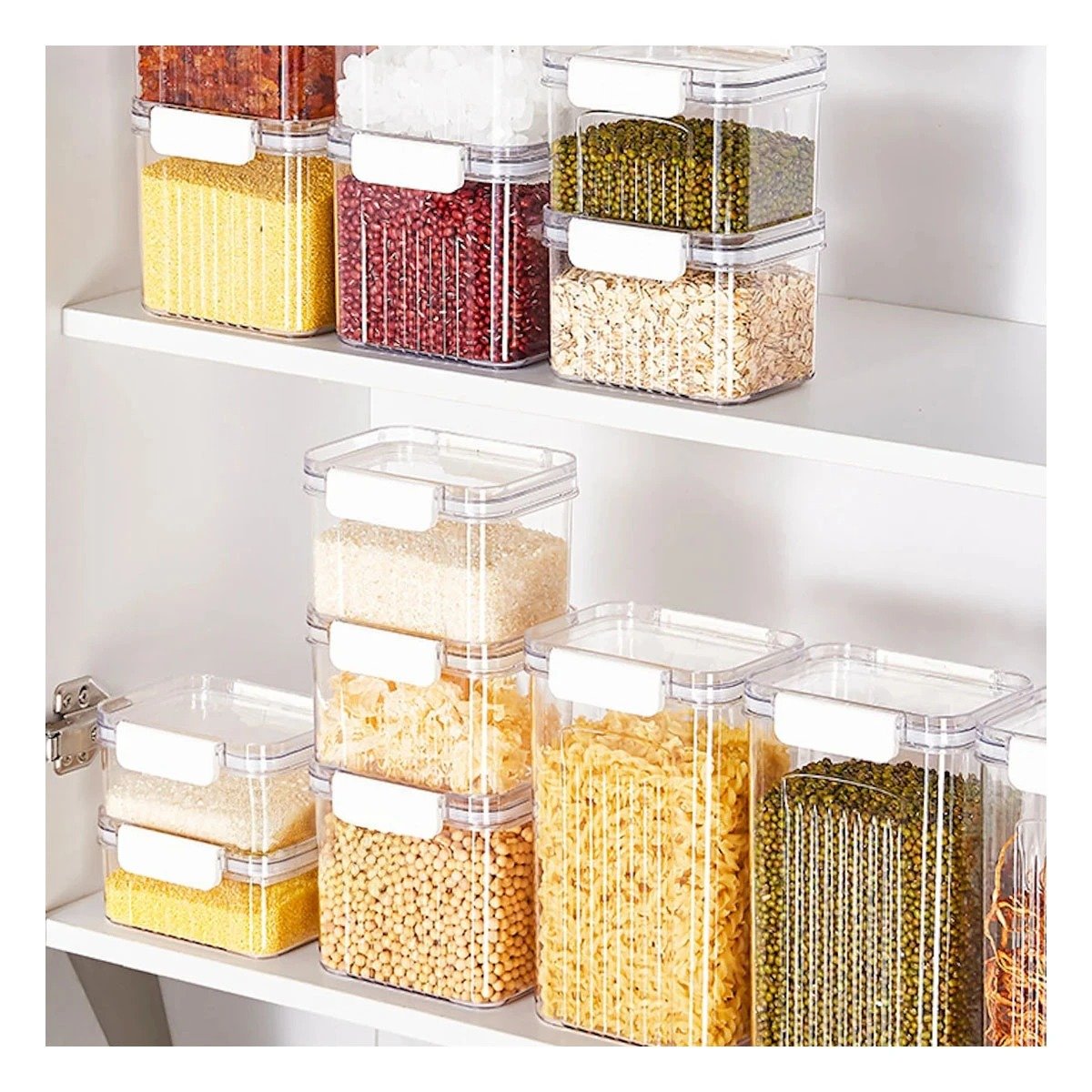 PACK4 UTENSILIO ALIMENTOS ACRILICO SET 5 TRANSPARENTE FACIL LIMPIAR DIARIO - 3