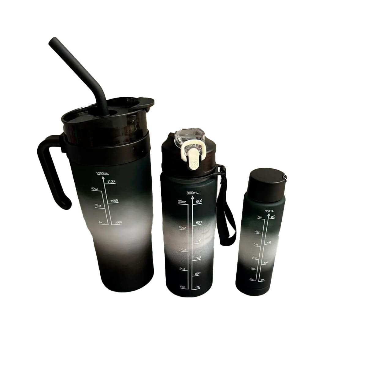 BOTELLA ELECTRONICA TRIO TRICOLOR NEGRO BLANCO FACIL USO Y PRACTICA Y+LIGAS REGALO - 5