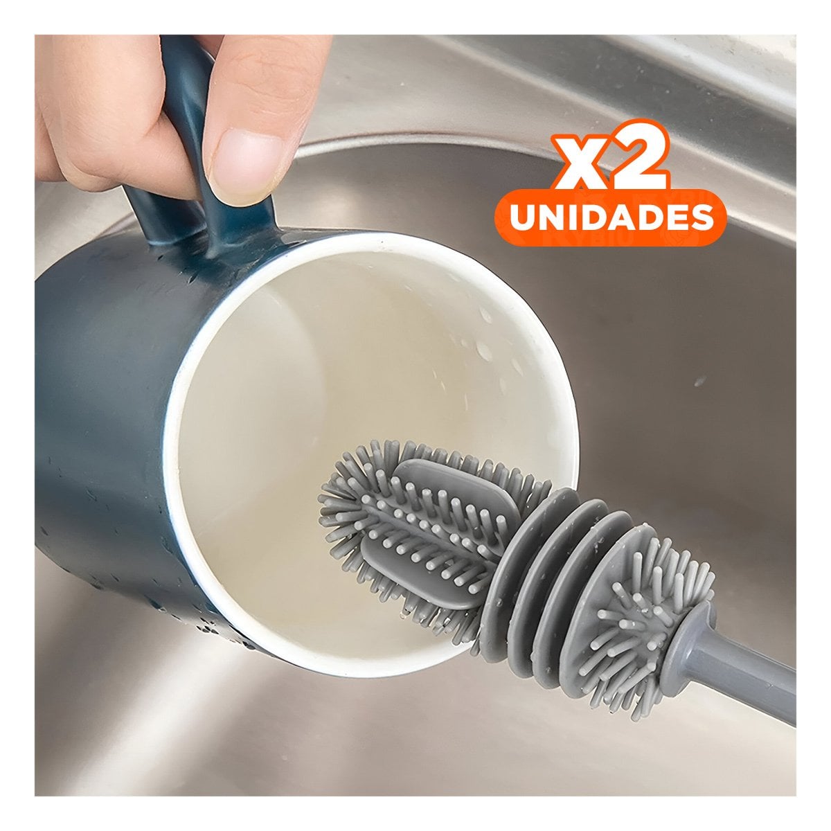 PACK2 HERRAMIENTA DE LAVADO PLOMO CON MUCHA CAPACIDAD EN SU COCINA REAL LINDA - 1