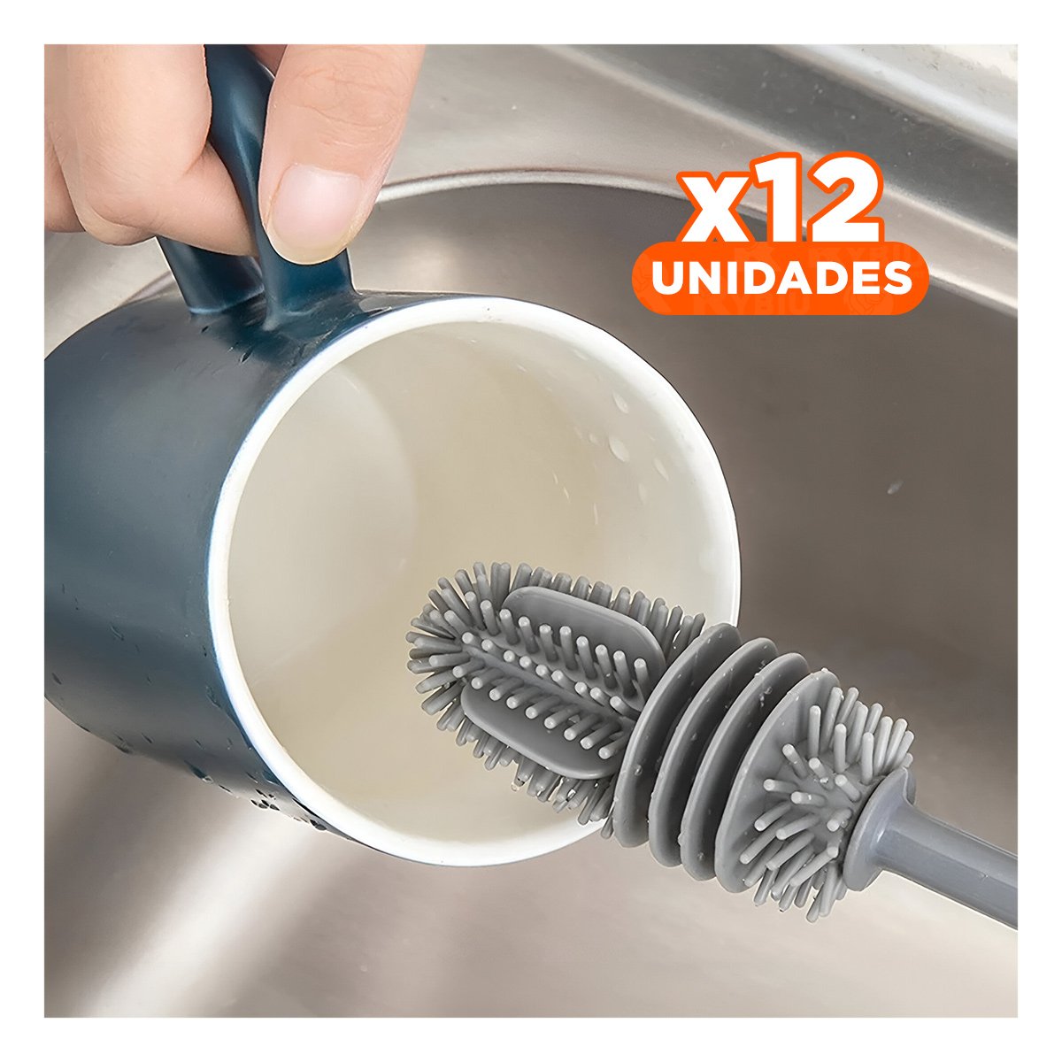 PACK12 SOPORTE DE LIMPIEZA PLOMO DE TACTO LISO PARA TODOS SUS OBJETOS LINDOS Y+REGALO STICKER - 1