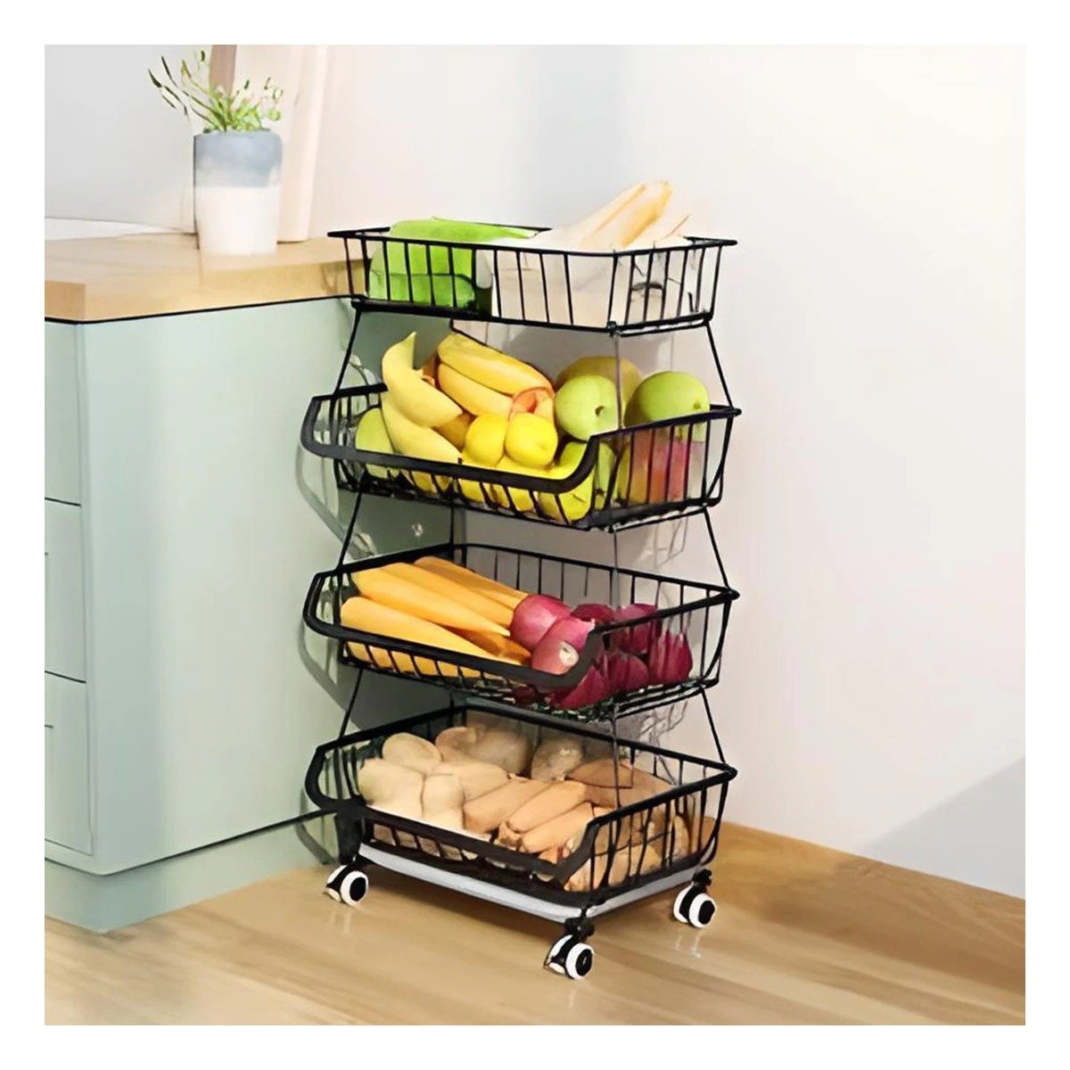 PACK2 ORGANIZADOR DE ACERO NEGRO DE ESTILO MODERNO EN SU VIVIENDA LINDA Y+PAPEL REGALO - 2