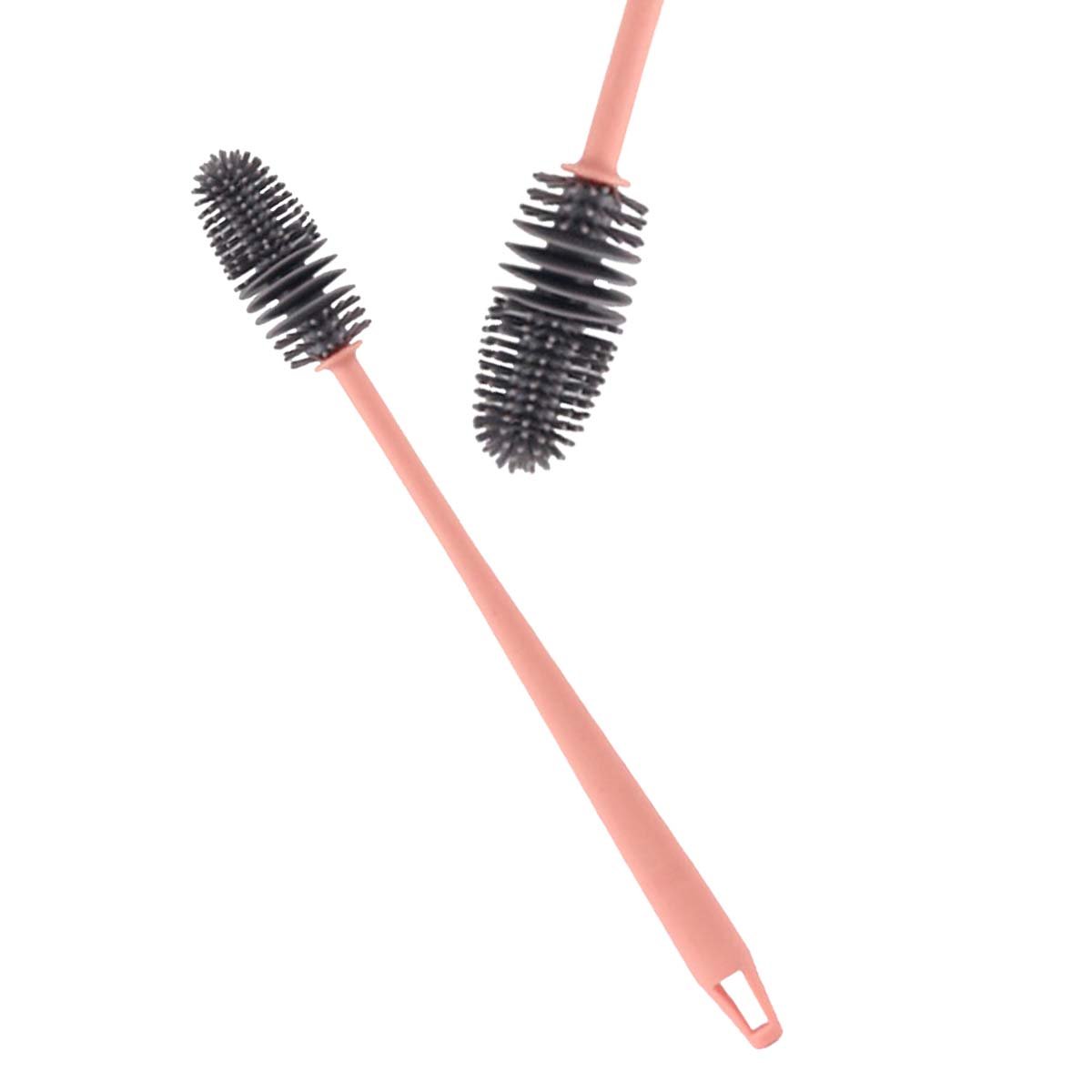 CEPILLO DE SILICONO PARA LIMPIAR BOTELLAS ROSADO PARA LA UTILIDAD DE HIJOS SANOS Y+LIGAS REGALO - 5