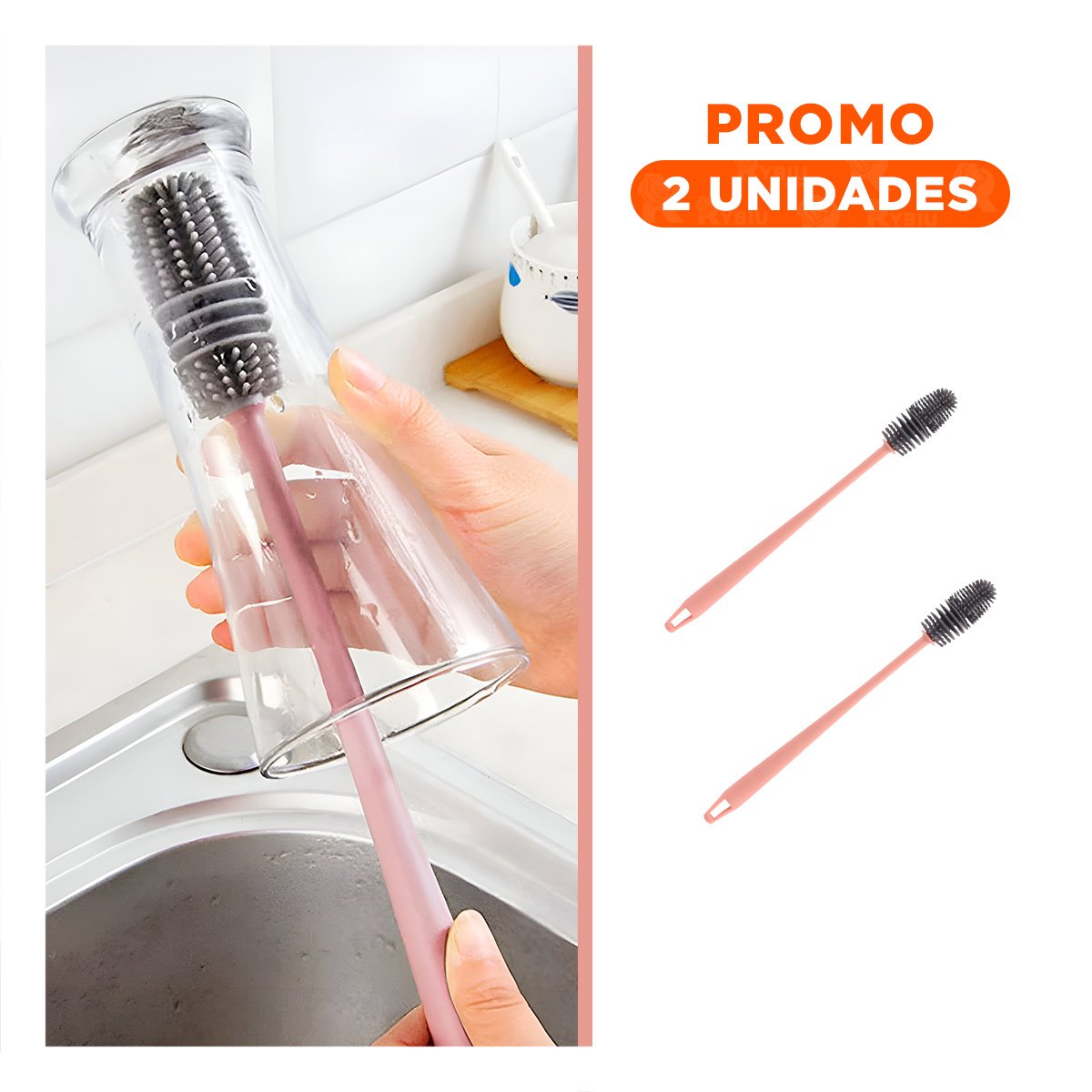 PACK2 HERRAMIENTA DE LAVADO ROSADO PARA FOMENTAR ESPACIO CON MUCHO ORDEN REAL Y+REGALO STICKER - 1