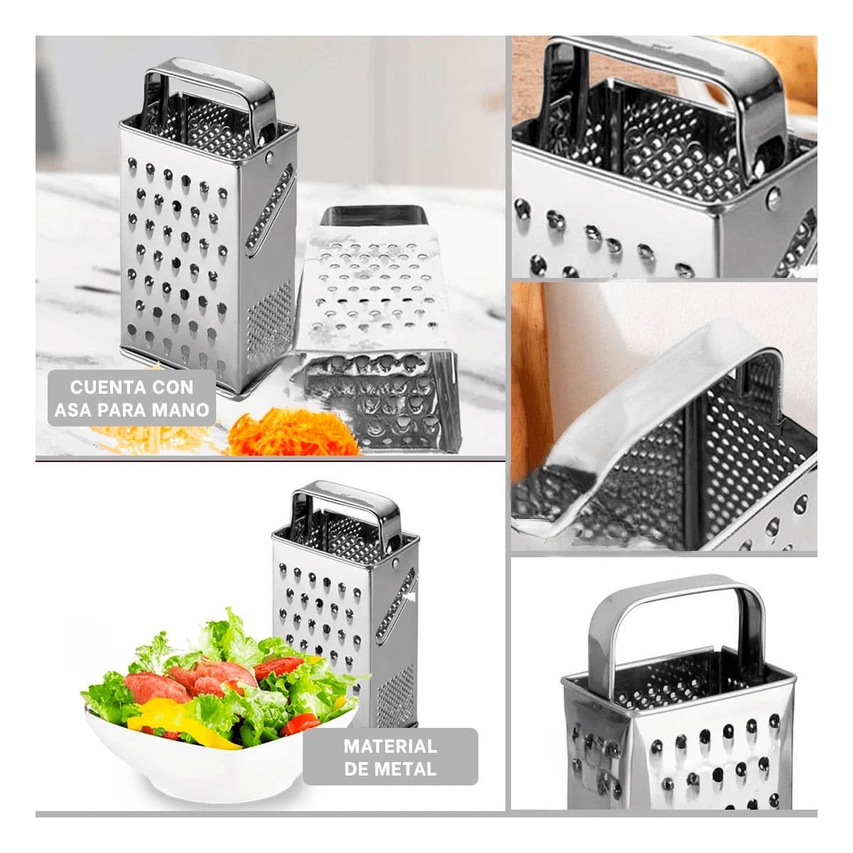 PACK12 DESMENUZADOR DE METAL PROFESIONAL ACERO DURABLE FACIL DE LIMPIAR Y USAR - 2