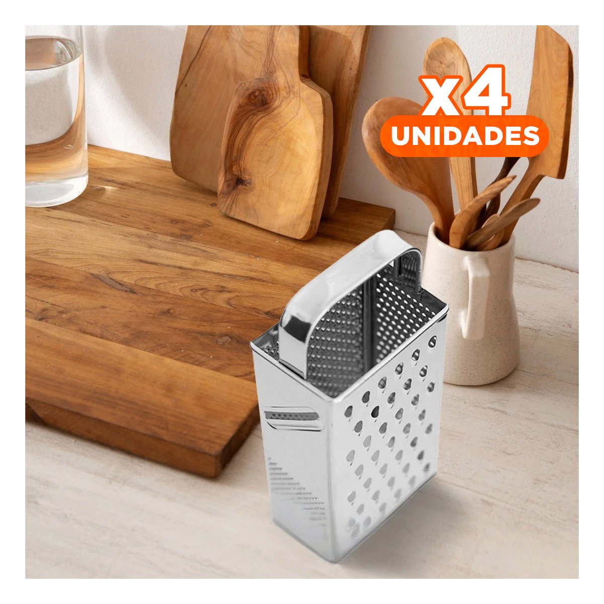 PACK4 RASPADOR DE METAL MULTIUSO COCINA FACIL DE USAR Y LIMPIAR Y+REGALO STICKER - 1