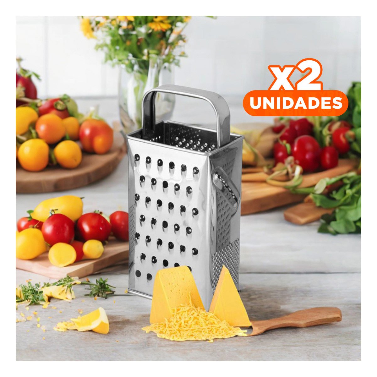 PACK2 CORTADOR LIGERO DE METAL MULTIUSO COCINA FACIL DE USAR Y LIMPIAR - 1