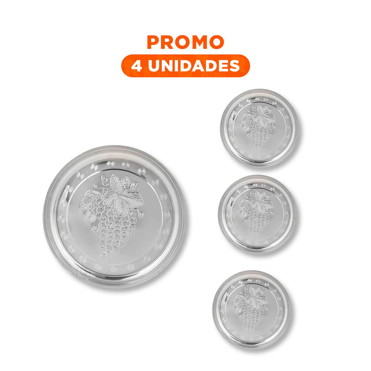 PACK4 BASE DE ACERO 40 CM X 40 CM POTENTE Y FACIL DE LIMPIAR EN COCINA - 1