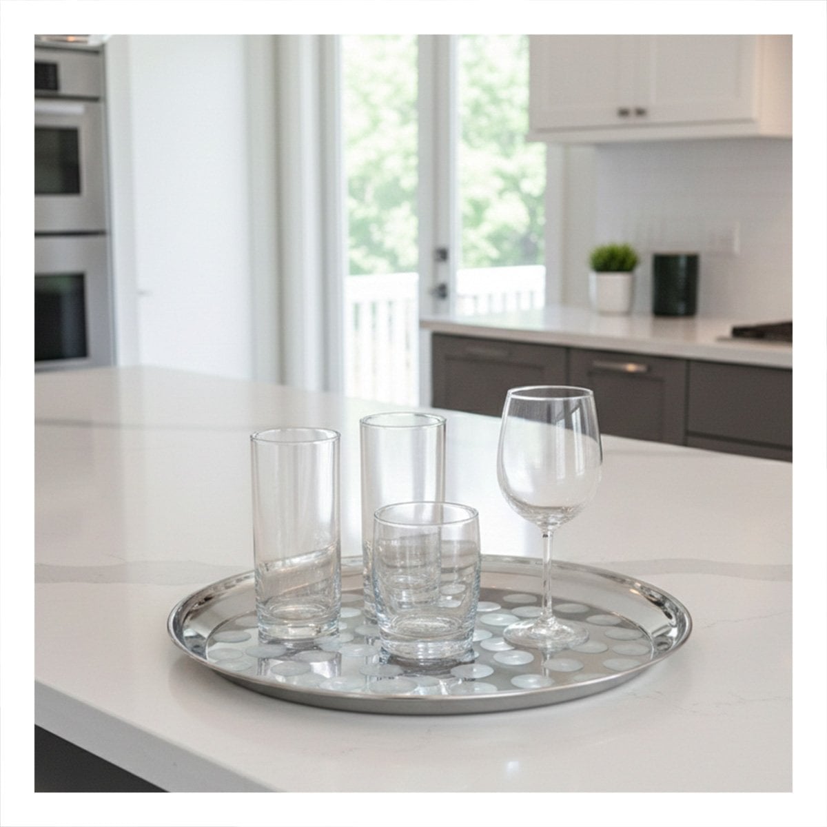 PACK4 BASE DE ACERO 40 CM X 40 CM POTENTE Y FACIL DE LIMPIAR EN COCINA - 3