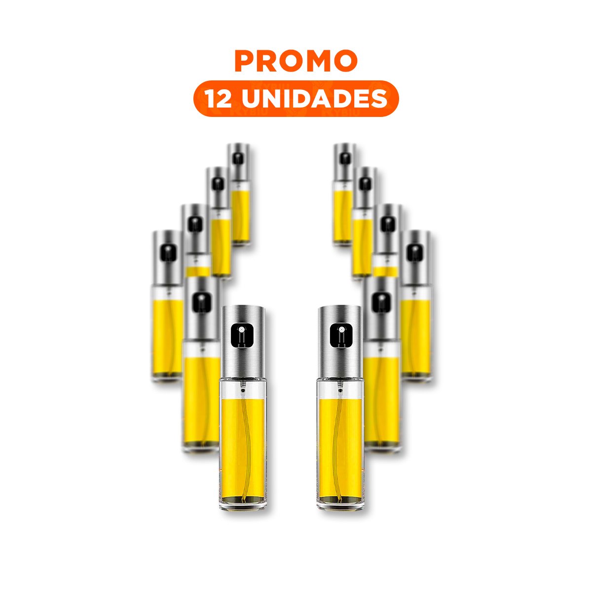 PACK12 DOSIFICADOR SPRAY VIDRIO PLATEADO FACIL DE USAR Y MANTENER LIMPIO - 1