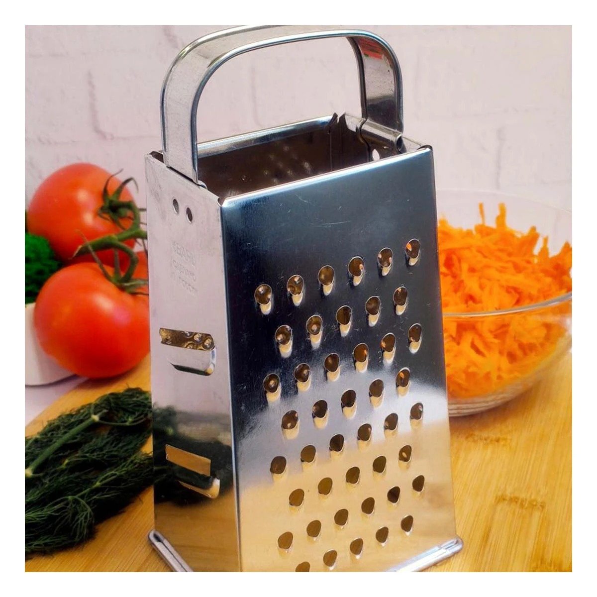 PACK6 MOLINILLO LIGERO DE METAL MULTIUSO QUESO VERDURAS Y FRUTAS FACIL DE USAR Y+REGALO STICKER - 3