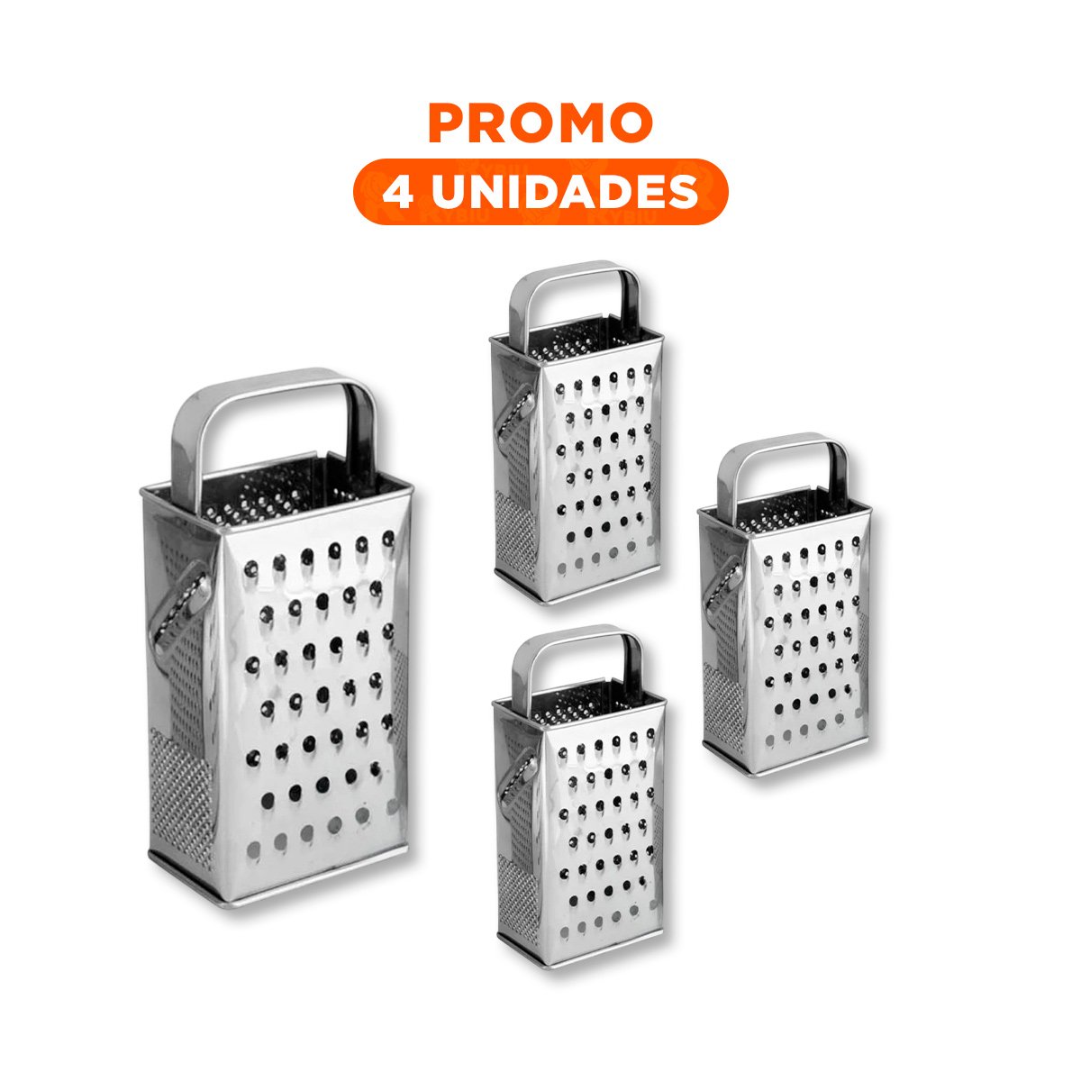 PACK4 CORTADOR MANUAL DE METAL MULTIUSO QUESO VERDURAS Y FRUTAS FACIL DE LIMPIAR - 1