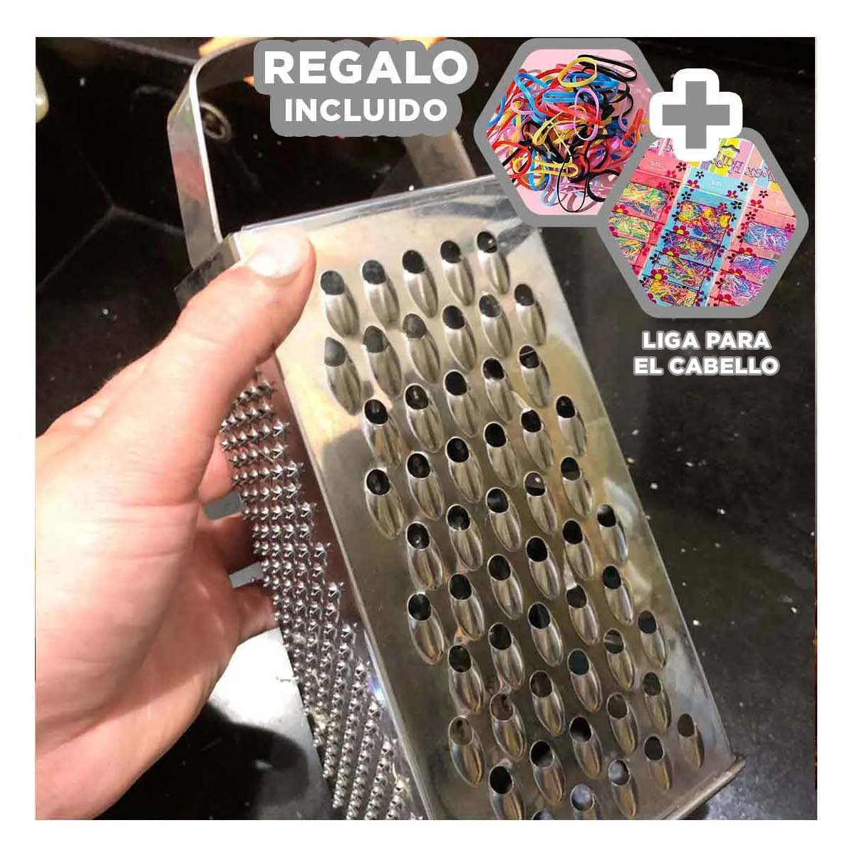 LAMINADOR DE METAL MULTIUSO QUESO VERDURAS Y FRUTAS FACIL DE LIMPIAR Y+LIGAS REGALO - 2