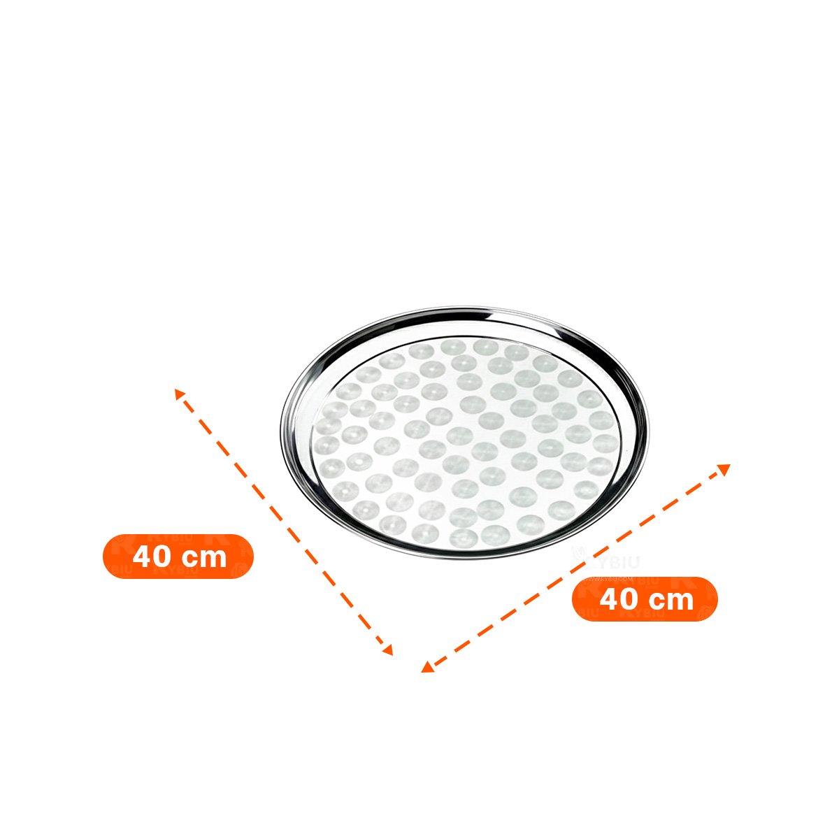 BANDEJA DE ACERO 40 CM X 40 CM RESISTENTE Y FACIL DE LIMPIAR EN HOGAR - 4