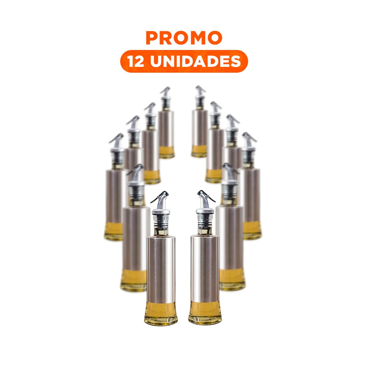PACK12 DOSIFICADOR VIDRIO VERTEDOR 300ML FACIL DE USAR Y MANTENER LIMPIO - 1