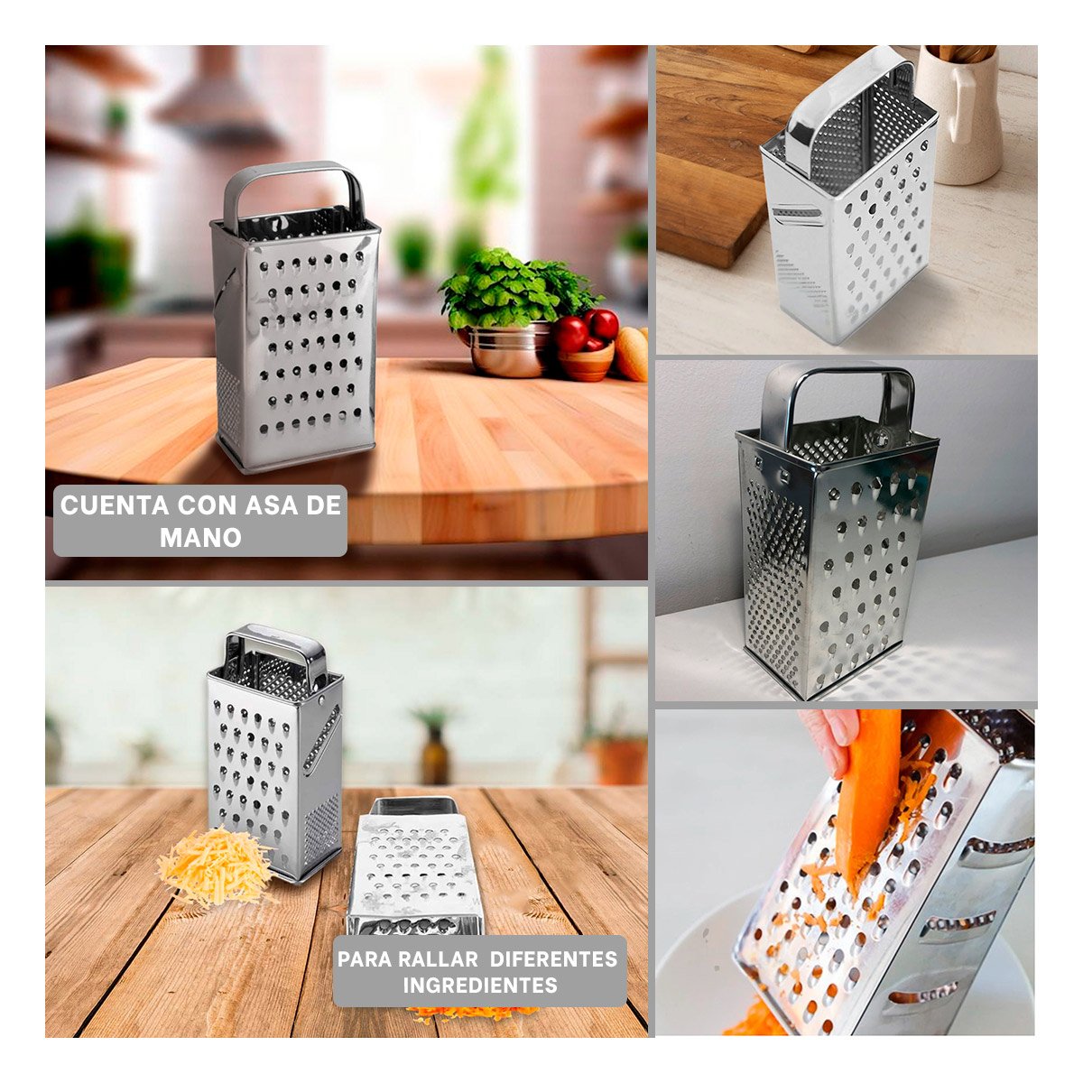 MOLINO DE METAL MULTIUSO QUESO VERDURAS Y FRUTAS FACIL DE LIMPIAR Y+LIGAS REGALO - 1