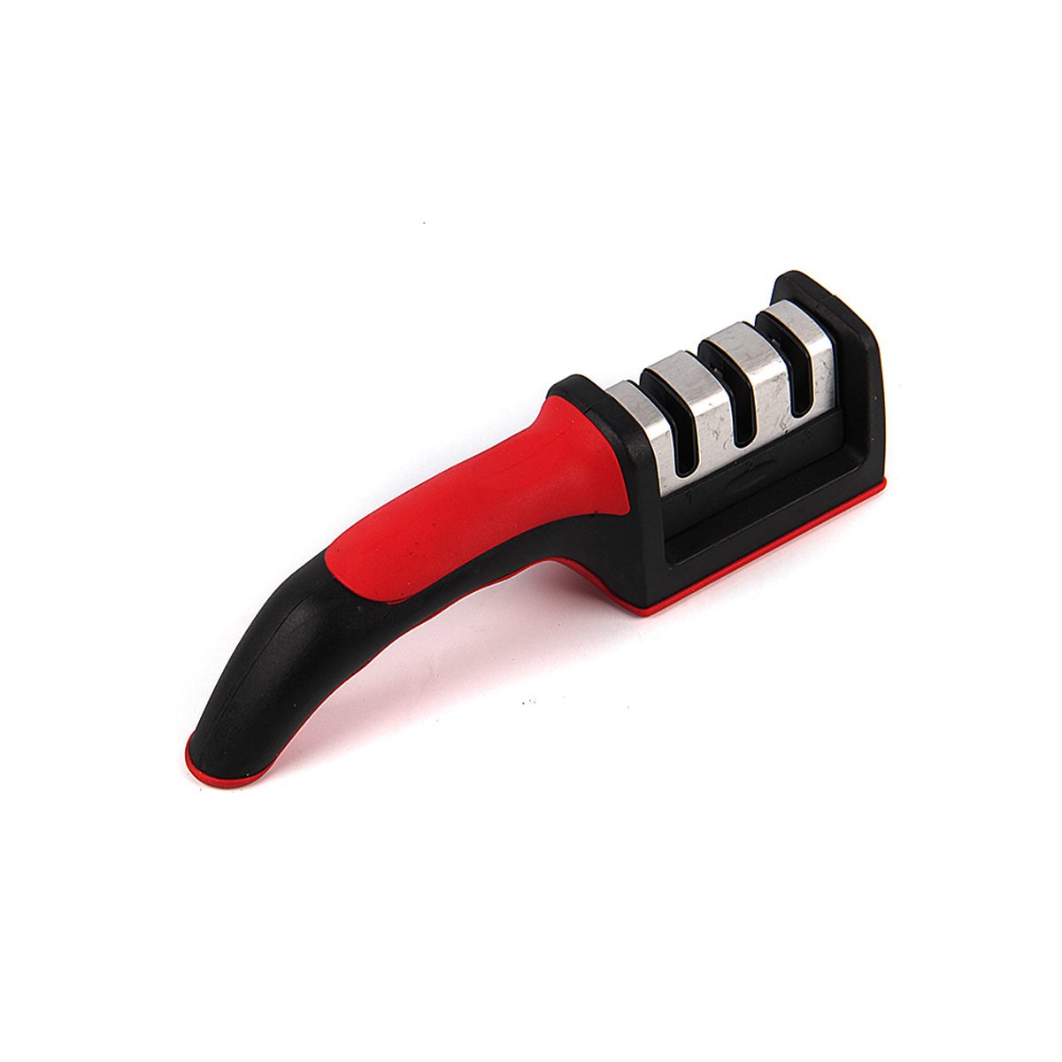 AFILADOR COCINA 3 TIEMPOS MANGO PLASTICO ROJO NEGRO FACIL MANTENER Y+POST IT - 5