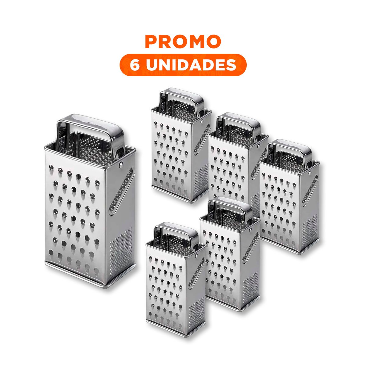 PACK6 DESMENUZADOR DE METAL MULTIUSO QUESO VERDURAS Y FRUTAS Y+REGALO STICKER - 1