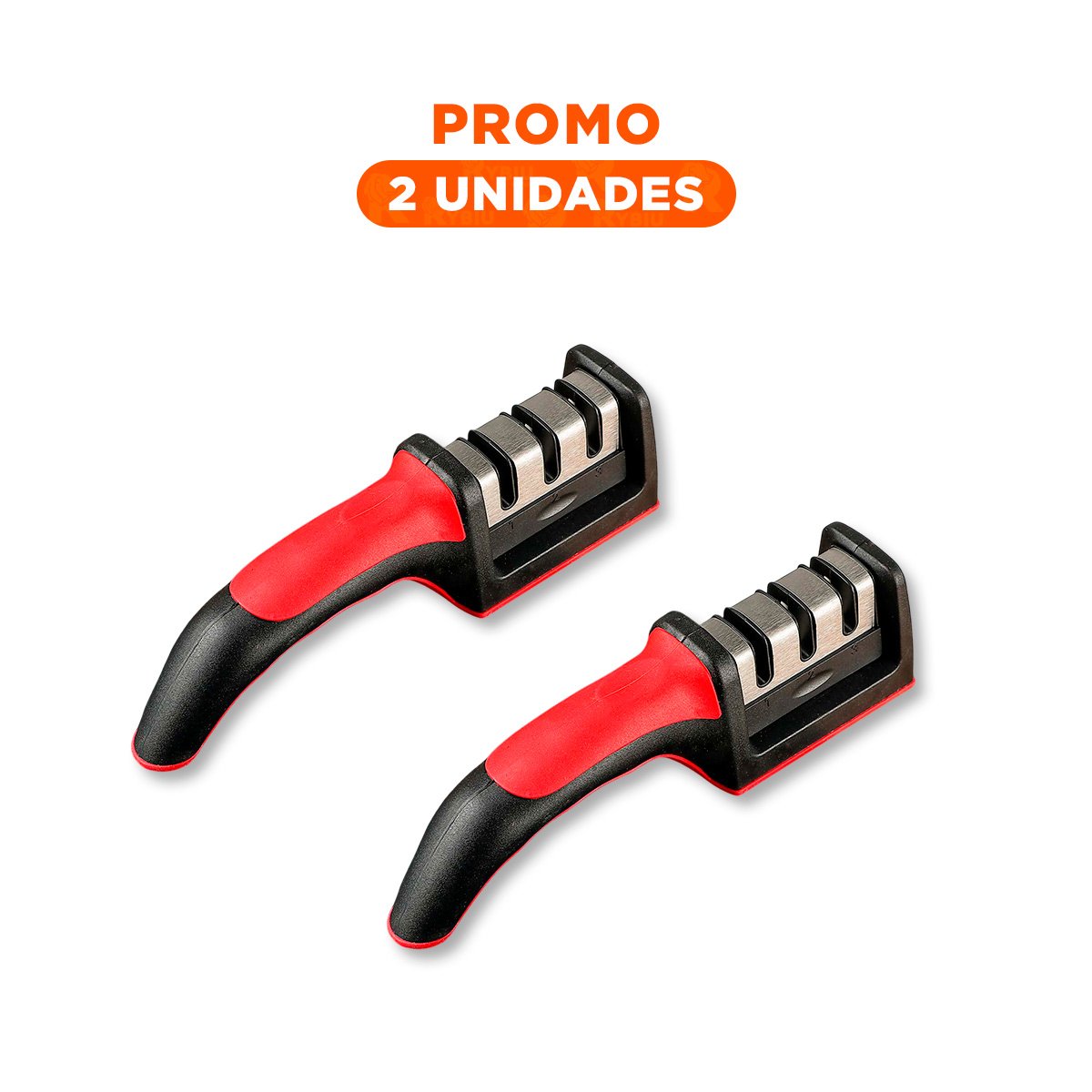 PACK2 PULIDOR COMPACTO 3 TIEMPOS MANGO PLASTICO ROJO NEGRO RESISTENTE Y+REGALO STICKER - 1
