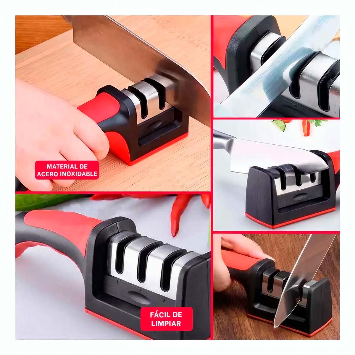 PACK2 PULIDOR PROFESIONAL 3 TIEMPOS MANGO PLASTICO ROJO NEGRO RESISTENTE Y+PAPEL REGALO - 3