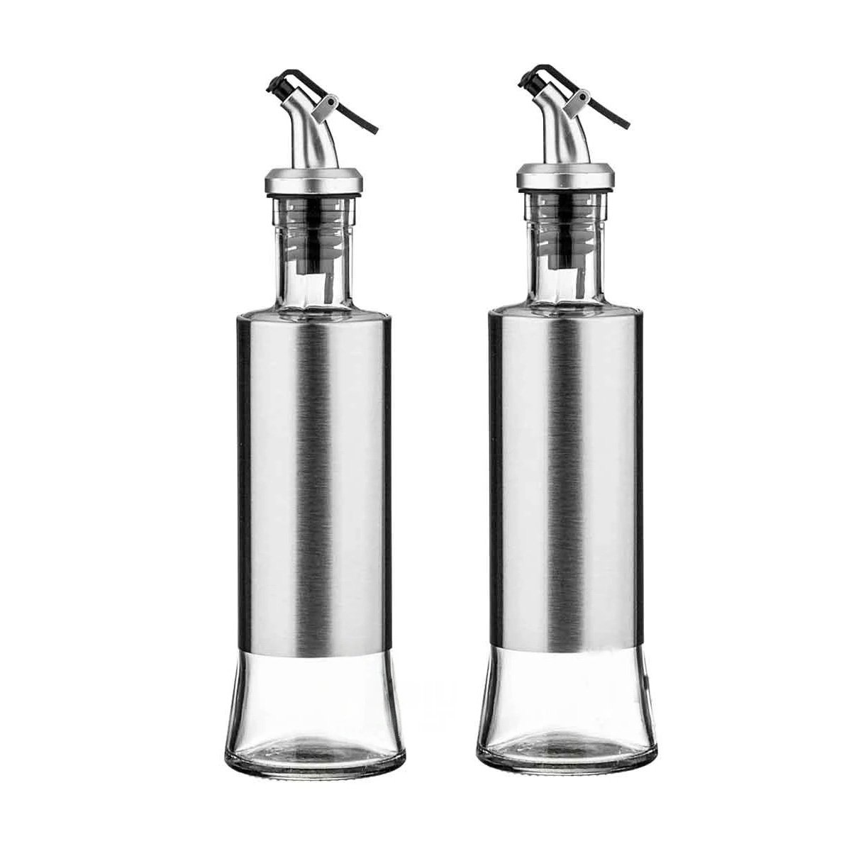 ACEITERO VIDRIO CON VERTEDOR 500ML FACIL DE LLENAR Y MANTENER ORDEN Y+REGALO STICKER - 1