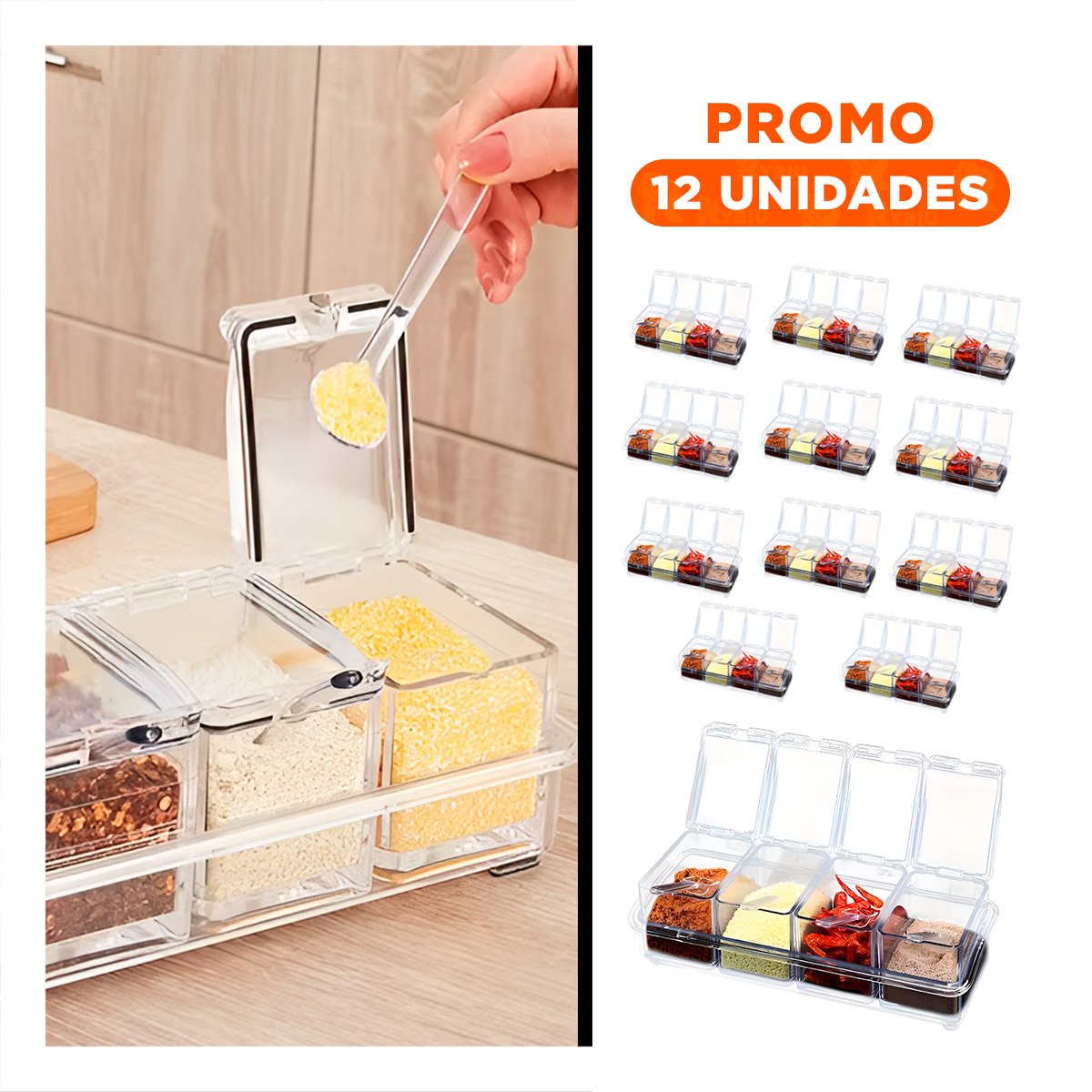 PACK12 ARTICULO DE COCINA SET 4 DE MARCA SEGURA PARA TODOS LOS PADRES SANOS - 1