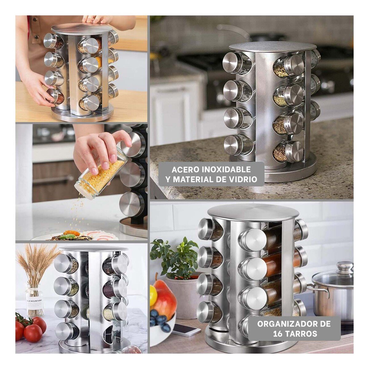 PACK4 ARTICULO DE COCINA 16 FRASCOS PARA LA LIMPIEZA EN SU DOMICILIO REAL Y+REGALO STICKER - 2