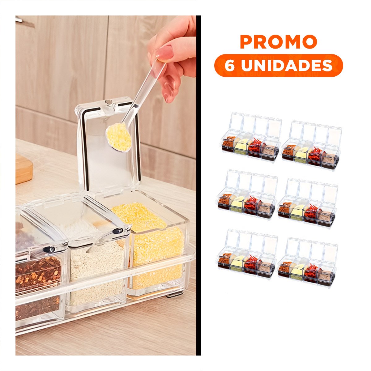 PACK6 ARTICULO DE COCINA SET 4 PARA UN USO DINAMICO EN SU HOGAR REAL LINDA Y+REGALO STICKER - 1