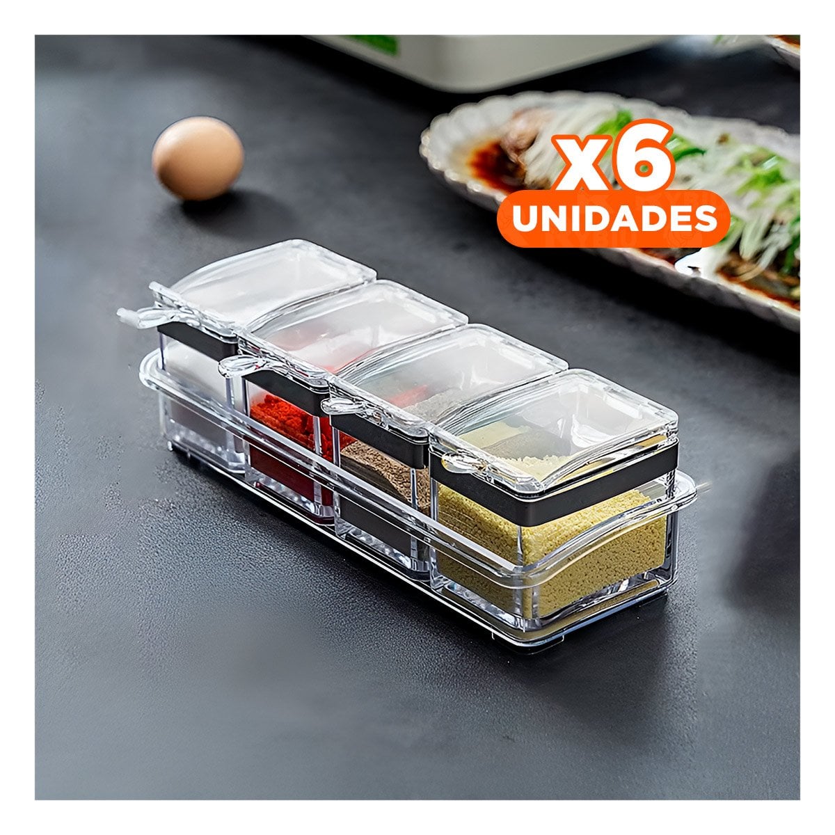 PACK6 ARTICULO DE COCINA SET 4 PARA FELICIDAD DE SUS PEQUEÑOS HIJOS SANOS - 1