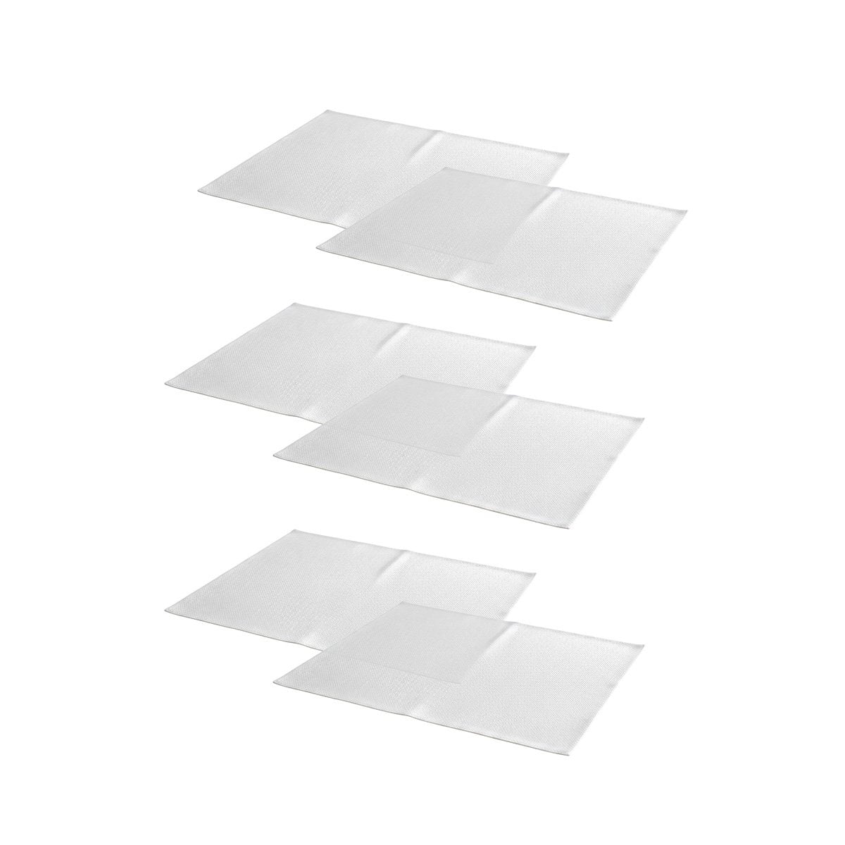 PACK12 JUEGO 6 INDIVIDUAL BLANCO RECTANGULAR LISO 30X45CM PARA COCINA HOGAR Y+REGALO STICKER - 2