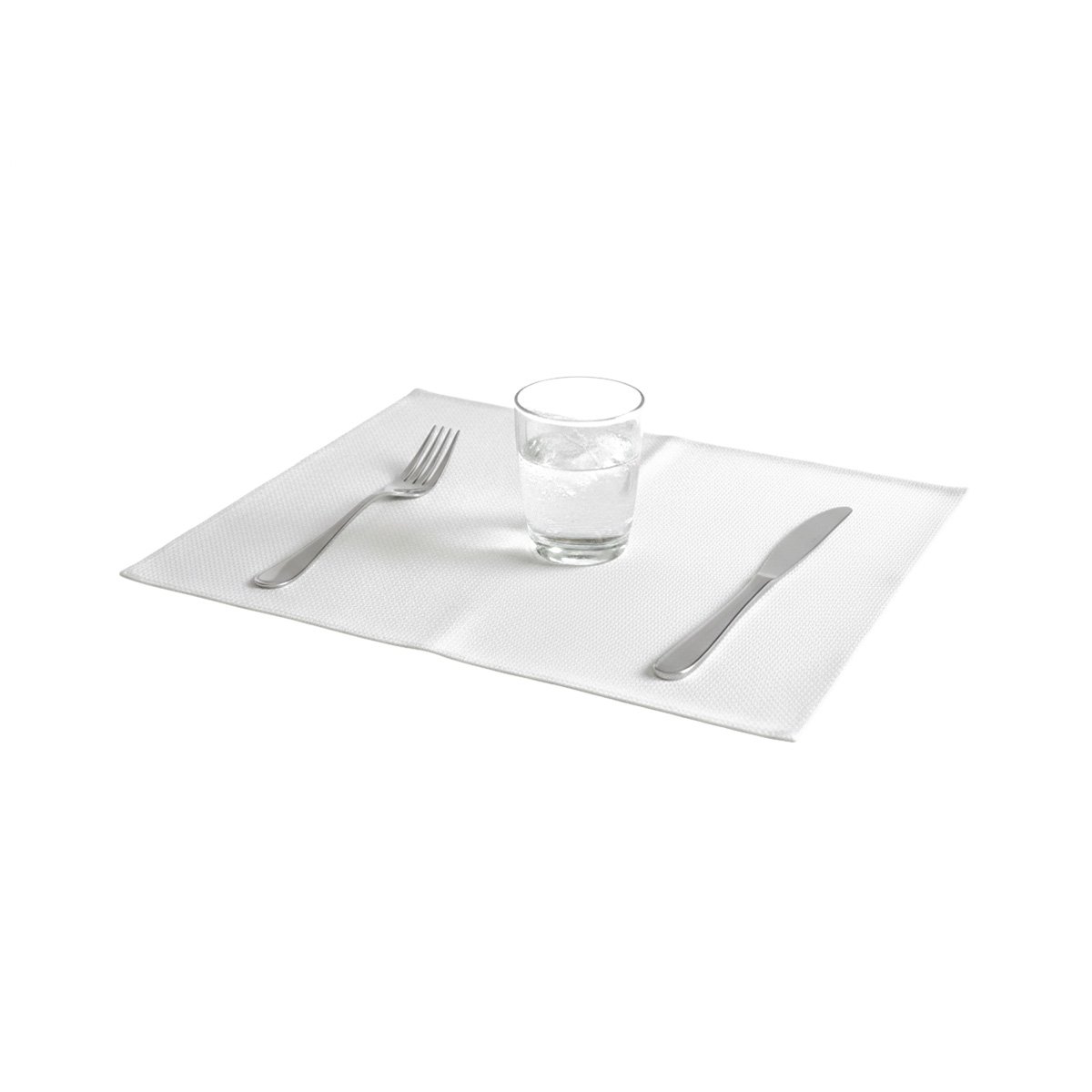 PACK 6 INDIVIDUALES RECTANGULARES LISO BLANCO 30X45CM PARA COMEDOR HOGAR Y+LIGAS REGALO - 5