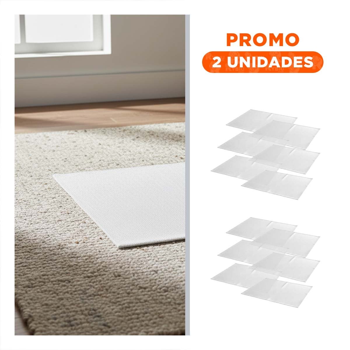 PACK2 KIT 6 INDIVIDUAL RECTANGULAR LISO BLANCO 30X45CM PARA MESA Y EVENTOS Y+REGALO STICKER - 1