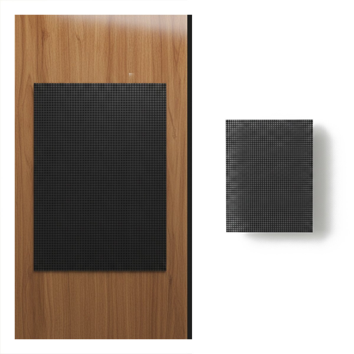 COLECCION 6 INDIVIDUALES PATRON MALLA GRANDE NEGRO Y BLANCO 30X45CM PARA HOGAR Y+POST IT - 5