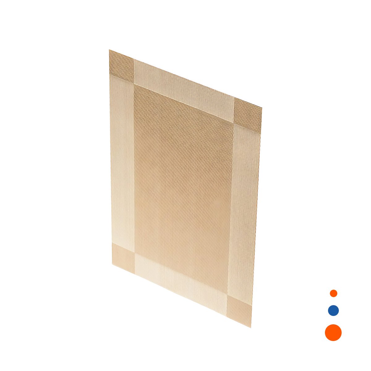 PACK6 PIEZA DORADA RECTANGULAR 30X45 CM PARA MESA QUE APORTA ELEGANCIA Y+REGALO STICKER - 2