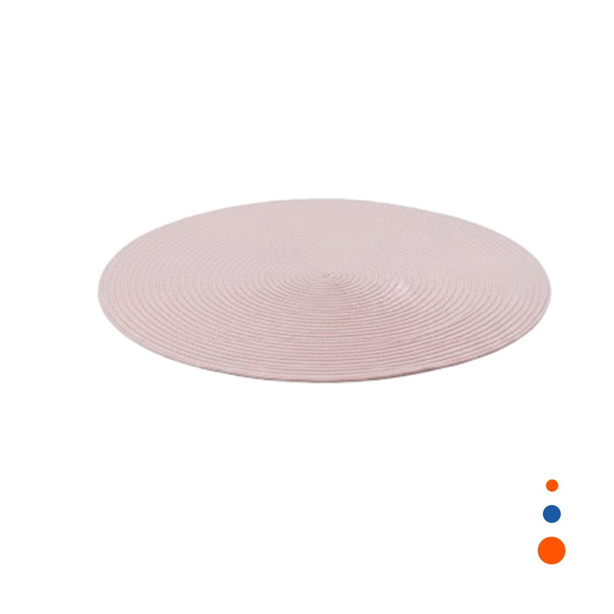 PACK2 TAPETE DECORATIVO CIRCULAR BOHO ROSADO ESTILO NATURAL Y+REGALO STICKER - 2