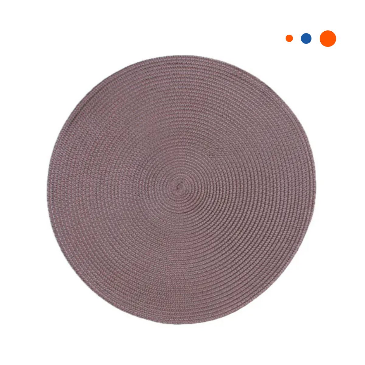 PACK12 BASE INDIVIDUAL CIRCULAR BOHO MORADO PARA DECORACION Y+REGALO STICKER - 2