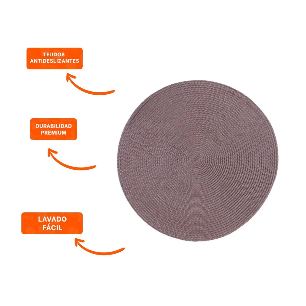 MANTEL TEXTIL CIRCULAR BOHO MORADO PARA DECORACION HOGAR Y+POST IT - 5