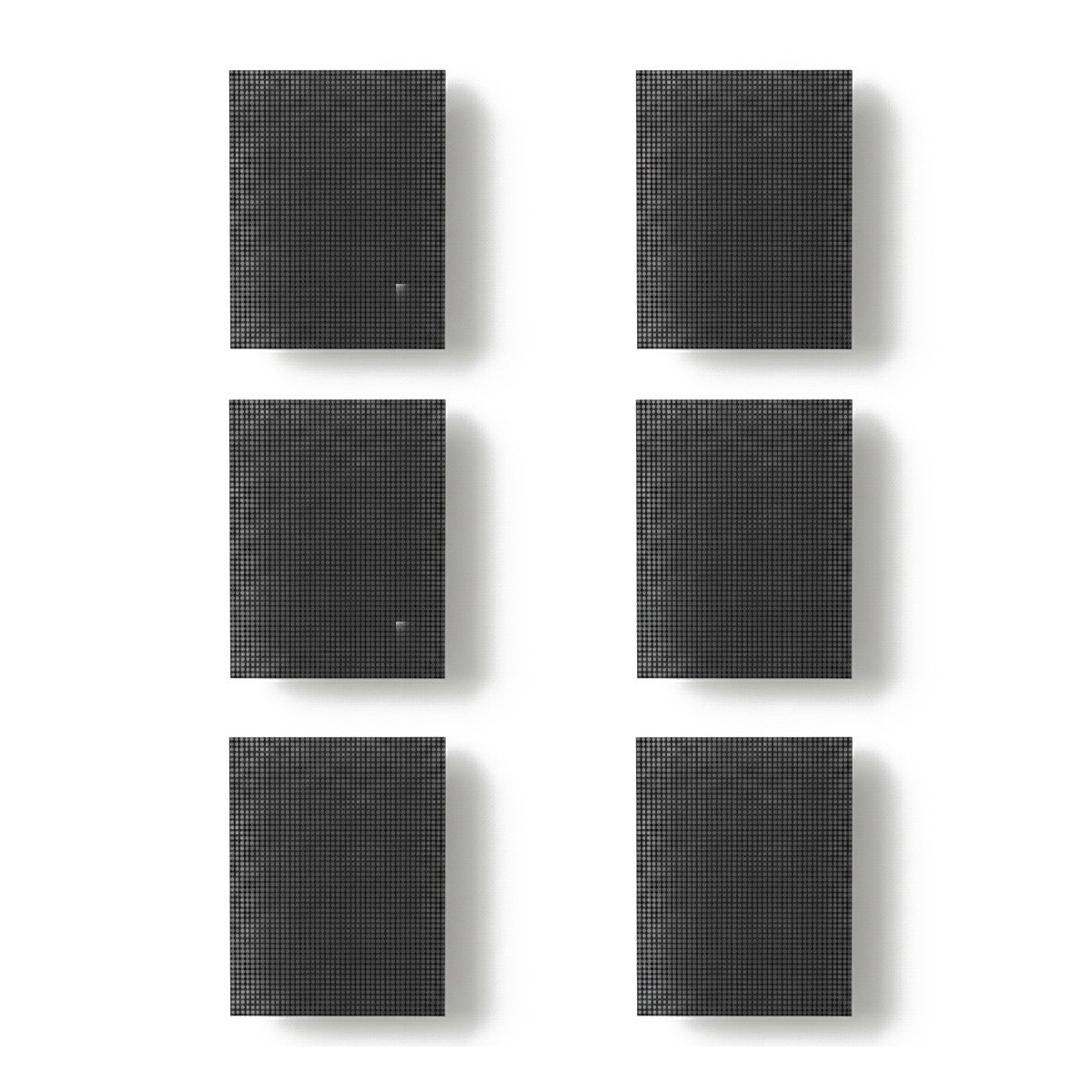 PACK2 KIT 6 INDIVIDUAL NEGRO Y BLANCO PATRON MALLA GRANDE 30X45CM PARA COCINA Y+REGALO STICKER - 2