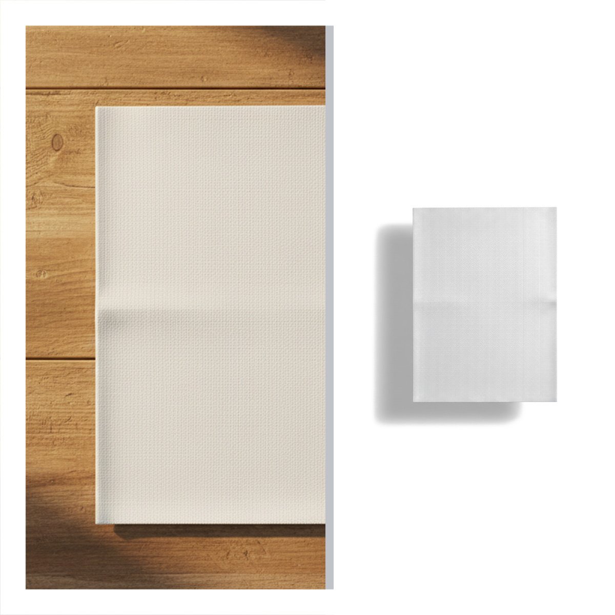 JUEGO 6 INDIVIDUALES RECTANGULARES LISO BLANCO 30X45CM PARA COCINA HOGAR Y+PAPEL REGALO - 5