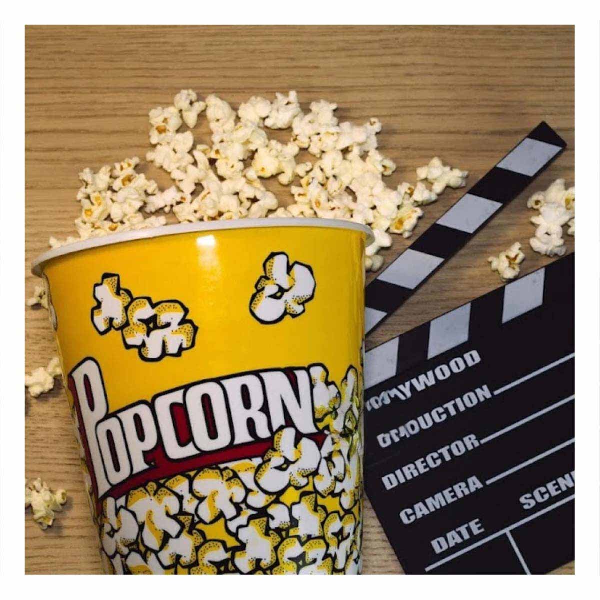 CUBETA VASO POPCORN AMARILLO 21X20CM PARA LA UTILIDAD DE HIJOS SANOS LINDOS Y+LIGAS REGALO - 3