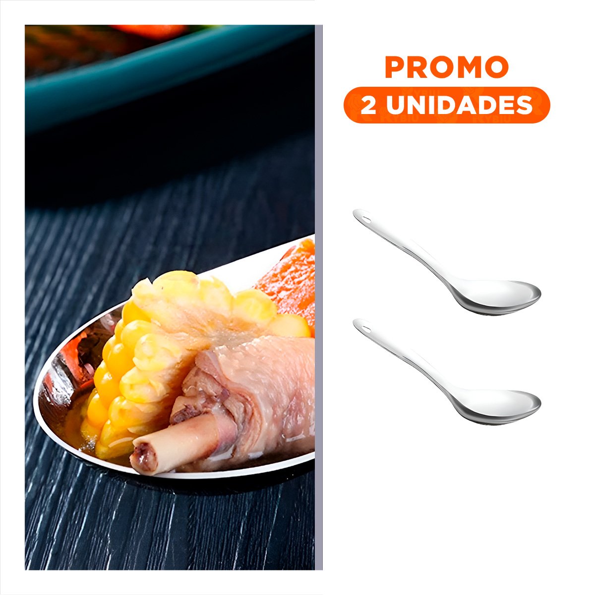 PACK2 UTENSILIO DE ACERO PLATEADO PARA FOMENTAR ESPACIO CON MUCHO ORDEN Y+REGALO STICKER - 1